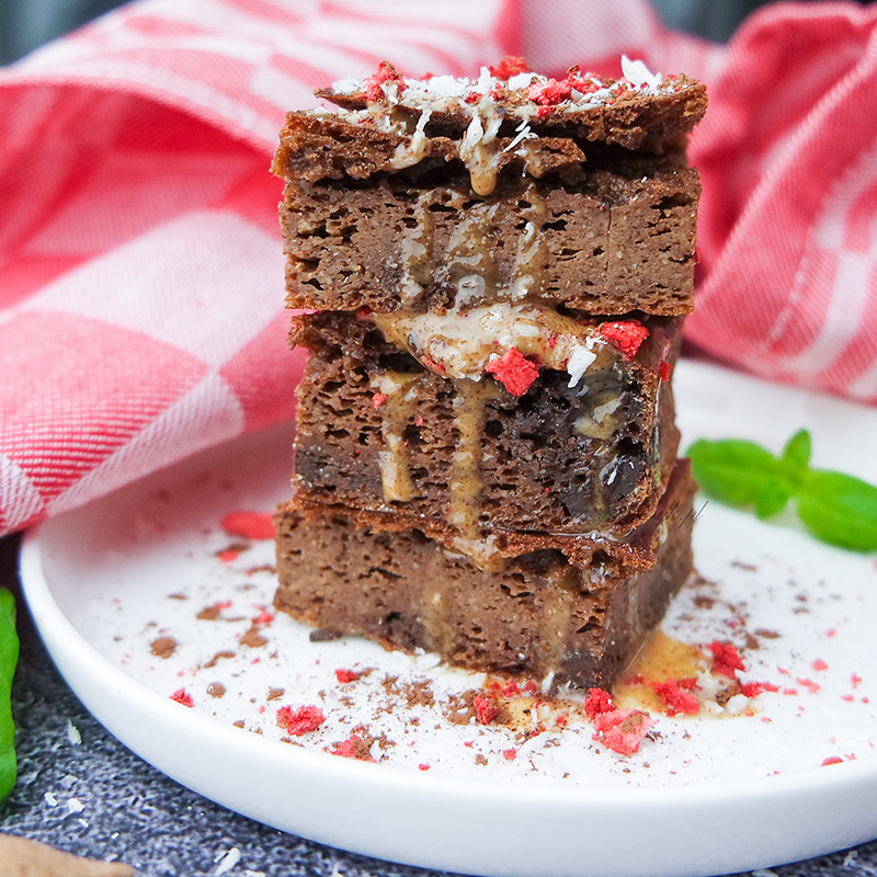 Przepis na Migdałowe brownie z serka wiejskiego keto, low carb jadietetyk
