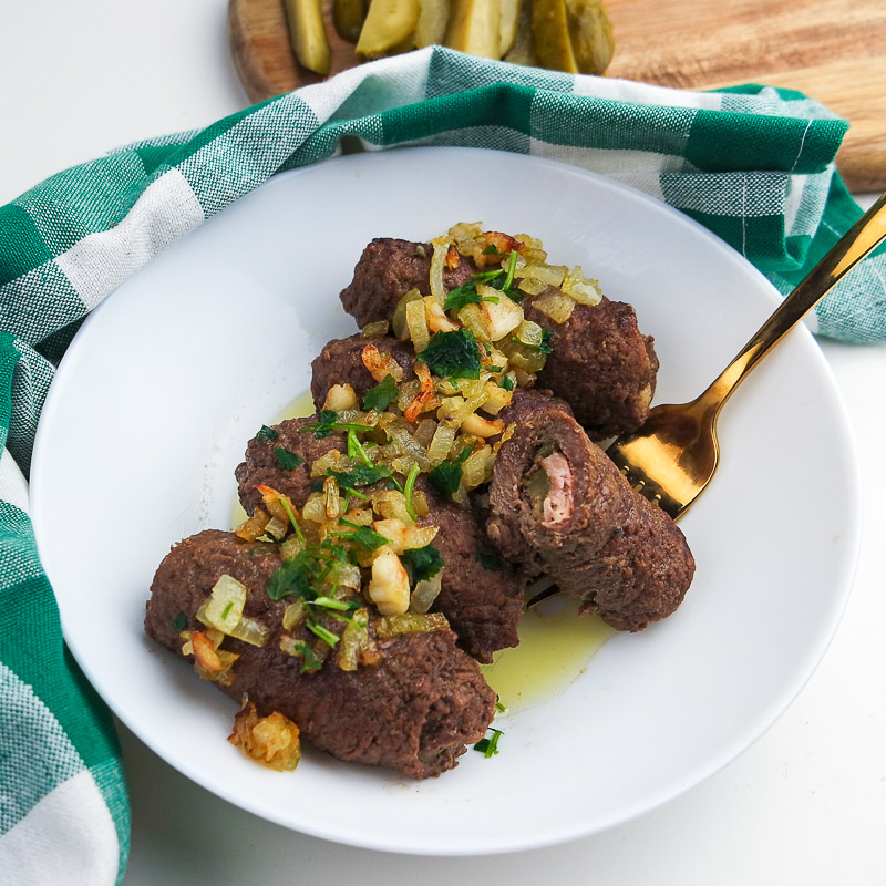 przepis na keto obiad roladki wołowe low carb jadietetyk