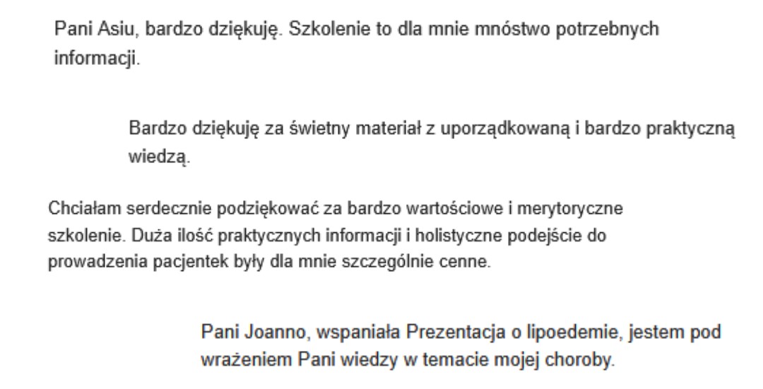 opinie o szkoleniu lipoedema dieta i suplementacja